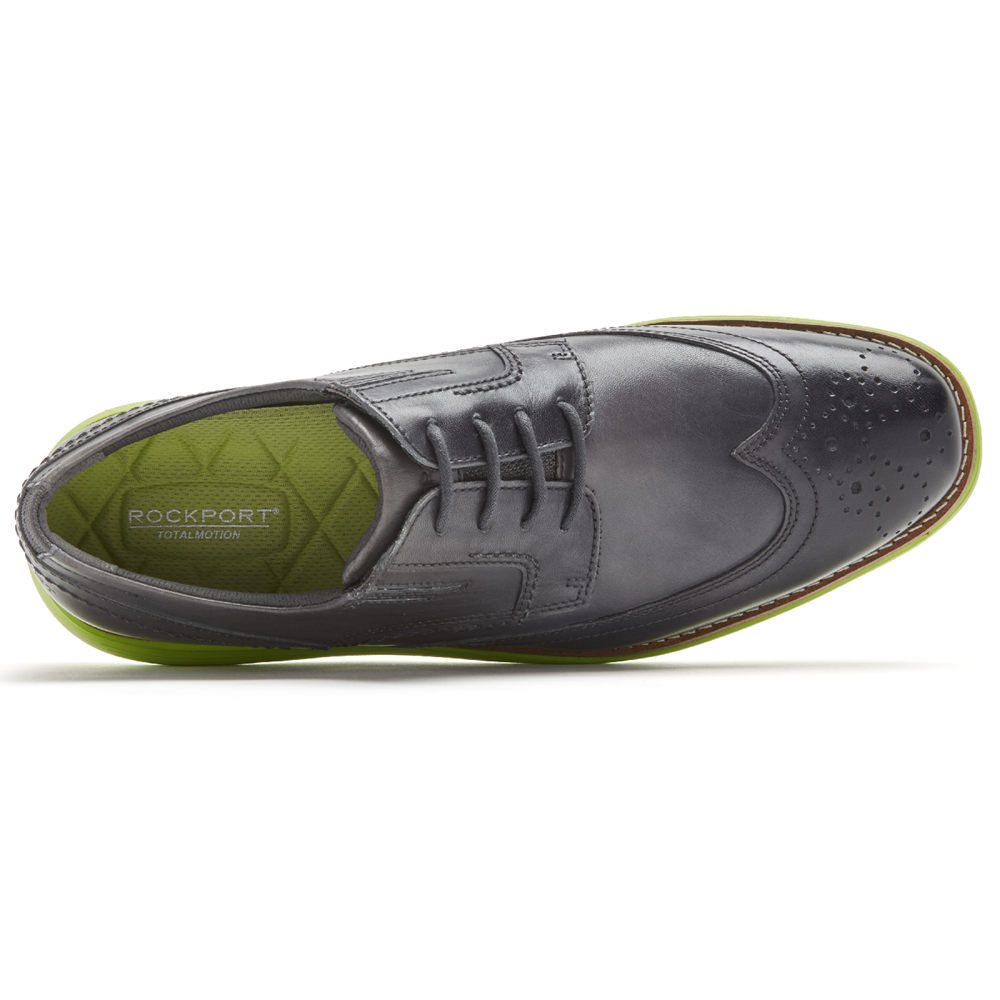 Rockport Singapore Mens Dress Shoes - Total Motion Sport Wingtip Grey - WV6357891